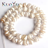 Faceted Water Wave Stripe Agates Beads 8/10mm 15'' for DIY Bracelets