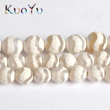 Faceted Water Wave Stripe Agates Beads 8/10mm 15'' for DIY Bracelets