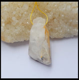 Natural Stone Faceted Quartz Pendant, Semiprecious Stone Jewelry