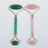 Rose Quartz Gemstone Facial Roller Tool, Natural Stone, Lifting Massage