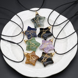 Green Aventurine Agates Rose Quartz Pendant Necklace for Women