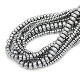 Hematite Silver Spacer Beads 3/4/6/8MM Charm