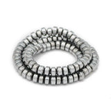 Hematite Silver Spacer Beads 3/4/6/8MM Charm