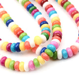 Natural Stone Flat Rondelles Loose Spacer Beads for Jewelry Making