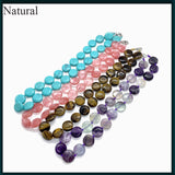Tiger Eye Stone Necklace Malachite Agate Jewelry 16mm