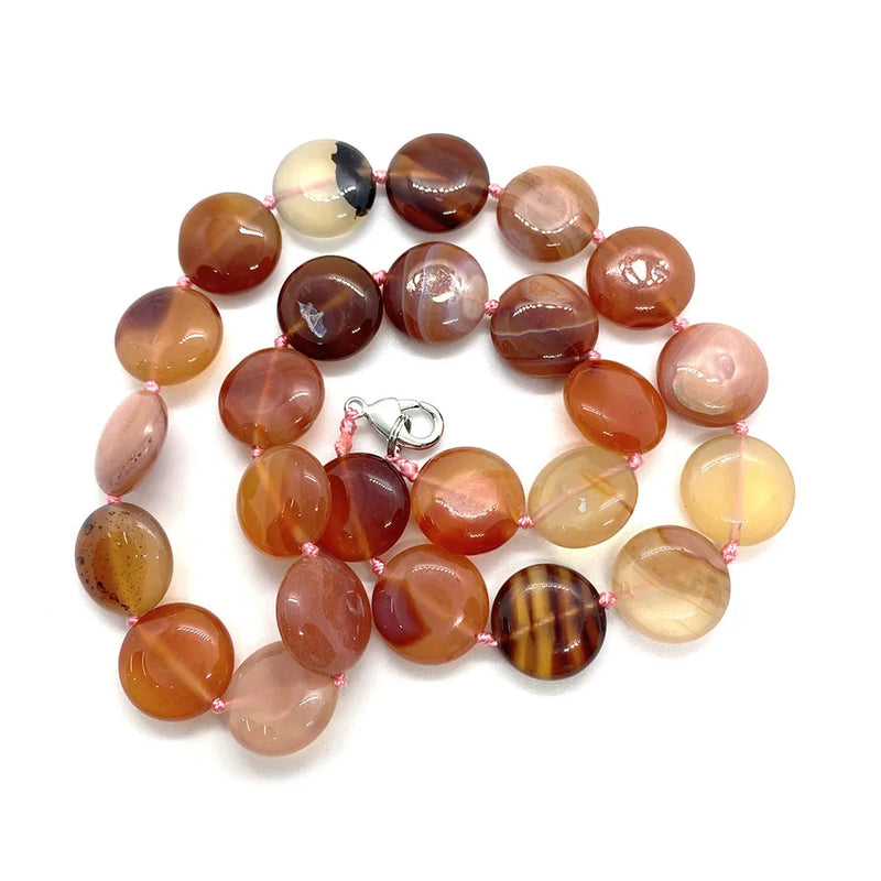 Tiger Eye Stone Necklace Malachite Agate Jewelry 16mm