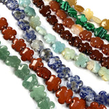 Natural Stone Flower Beads for Jewelry Making
