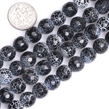 Natural Stone Fire Dragon Veins Agates Beads For Jewelry Making 15 inch