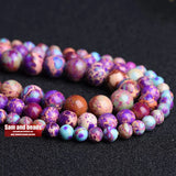 Fuchsia Lake Sea Sediment Turquoises Jaspers Beads 6/8/10MM