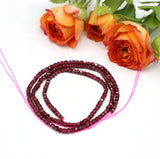 Small Faceted Natural Stone Garnet Beads for Jewelry Making