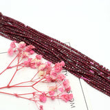 Small Faceted Natural Stone Garnet Beads for Jewelry Making