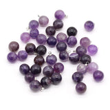 Amethyst Round Ball Pendant for DIY Jewelry Making