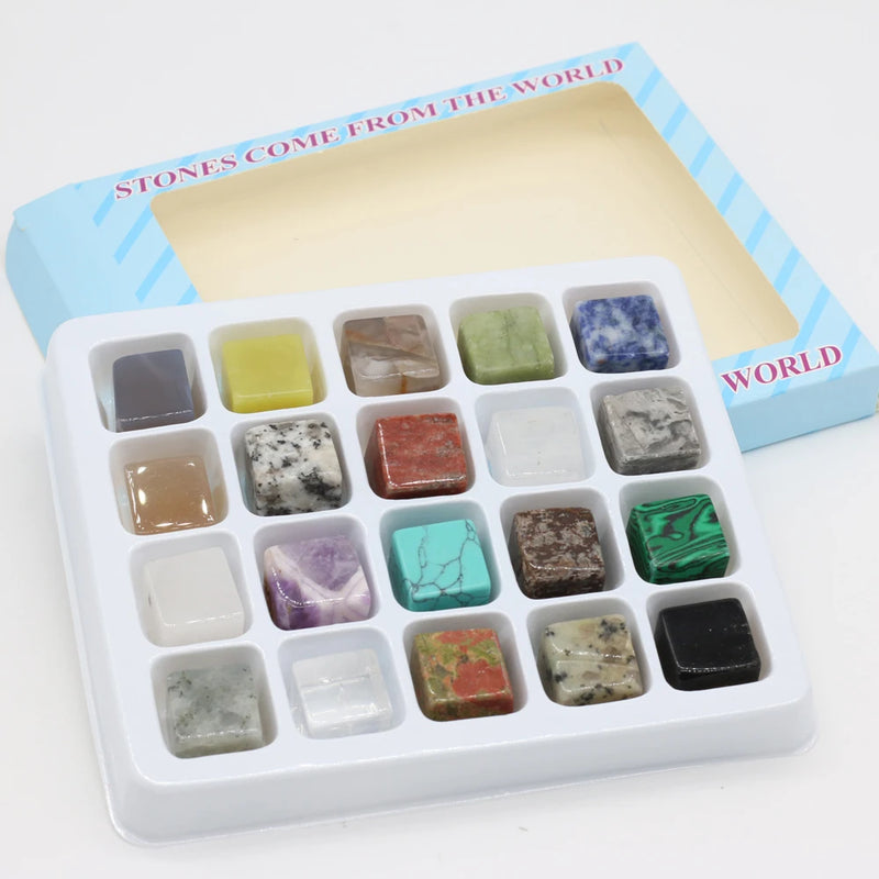 Natural Stone Amethyst Turquoise Agate Ice Whiskey Stones 18-20mm