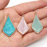 Apatite Faceted Pendant for DIY Necklace Jewelry Making