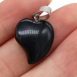Heart-shaped Lapis Lazuli Pendant Crafts Necklace Bracelet Earrings
