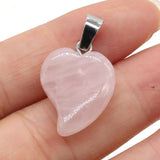 Heart-shaped Lapis Lazuli Pendant Crafts Necklace Bracelet Earrings