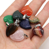 Heart-shaped Lapis Lazuli Pendant Crafts Necklace Bracelet Earrings