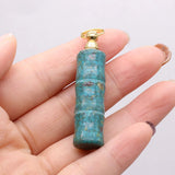 Gem Perfume Bottle Pendant Crafts DIY Necklace Jewelry Gift