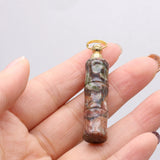Gem Perfume Bottle Pendant Crafts DIY Necklace Jewelry Gift