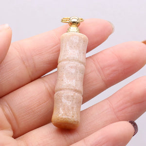 Gem Perfume Bottle Pendant Crafts DIY Necklace Jewelry Gift