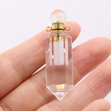 Natural Stone Gem Perfume Essential Oil Pendant 14x50mm