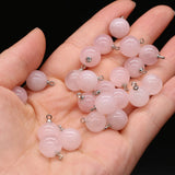 Rose Quartz Round Ball Pendant for DIY Jewelry Making