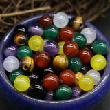 Natural Stone Gem Agate Quartz Amethyst Bead Crafts 8mm