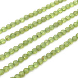 4mm Faceted Peridot Stone Beads for Jewelry Making