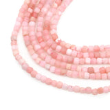 Faceted Pink Opal Cube Beads 2/5mm for DIY Jewelry Making