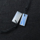 Geometric Moon Stone Earrings 16x7x3mm Semiprecious Stone Charms Jewelry
