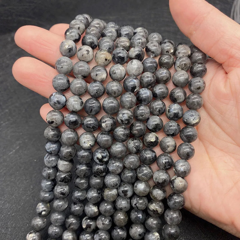Glitterstone Round Beads 6/8/10mm for DIY Jewelry