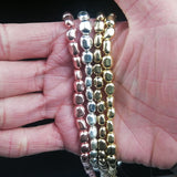 Hematite Oval Spacer Beads 5~8mm for DIY Jewelry Making