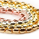 Hematite Oval Spacer Beads 5~8mm for DIY Jewelry Making