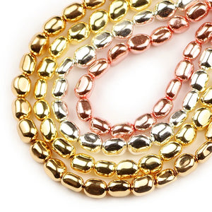 Hematite Oval Spacer Beads 5~8mm for DIY Jewelry Making