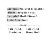 Hematite Oval Spacer Beads 5~8mm for DIY Jewelry Making