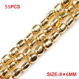 Hematite Oval Spacer Beads 5~8mm for DIY Jewelry Making