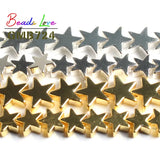Silver Star Hematite Spacer Beads 4/6/8/10mm