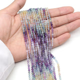 Natural Stone Gradient Faceted Loose Beads for Jewelry Making