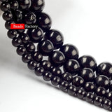 Natural Stone Shungite Round Beads for Jewelry Making 4/6/8/10/12 mm