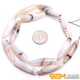 Gray Leaf Agate Spacer Beads 15" Strand DIY Jewelry Gift