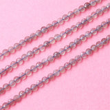 Gray Moonstone Beads Faceted 4mm Round Rondelle - Jewelry Making DIY