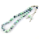 Natural Stone Agate 8-10mm Beads 33 Prayer Beads Islamic Muslim Tasbih Bracelet