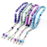 Natural Stone Agate 8-10mm Beads 33 Prayer Beads Islamic Muslim Tasbih Bracelet