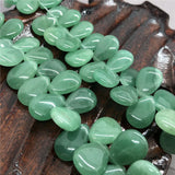 Green Aventurine Flat Water Drop Shape Natural Stone