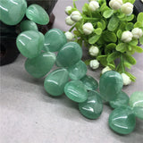 Green Aventurine Flat Water Drop Shape Natural Stone