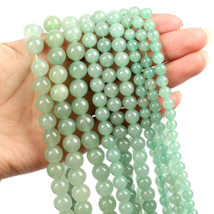 Green Aventurine Round Loose Beads for Jewelry Making DIY Bracelets Necklace