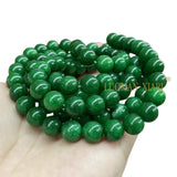 Green Chalcedony Round Space Beads for Jewelry Making Diy