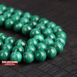 Green Malachite Beads 4 6 8 10mm Semi-precious Stone Accessories