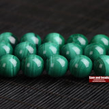 Green Malachite Beads 4 6 8 10mm Semi-precious Stone Accessories