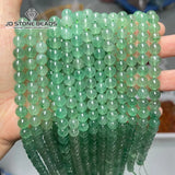 Green Strawberry Quartz Round Crystal Beads for Jewelry Making
